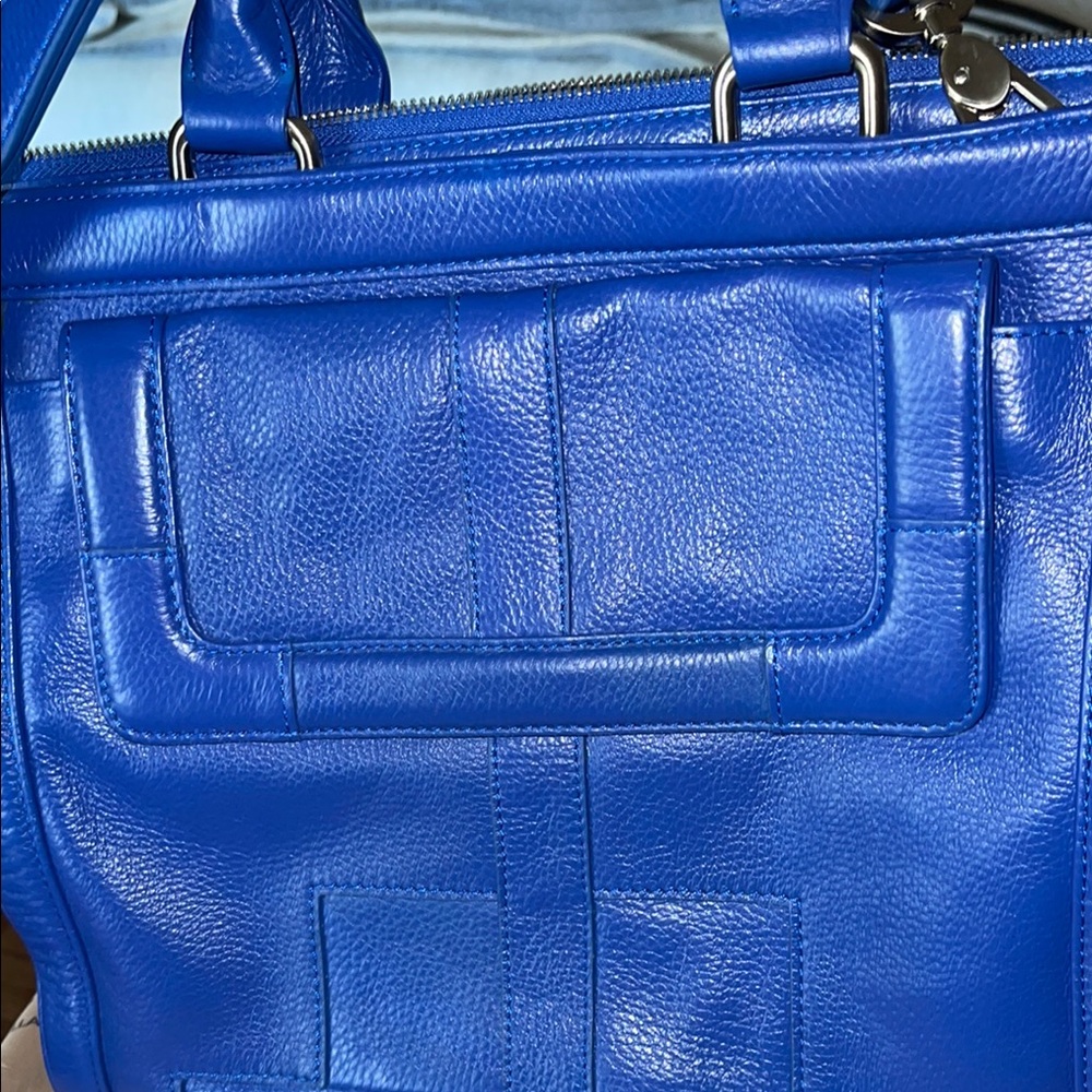 Blue Leather Women's Bag Isabella fiore - Picture 15 of 16